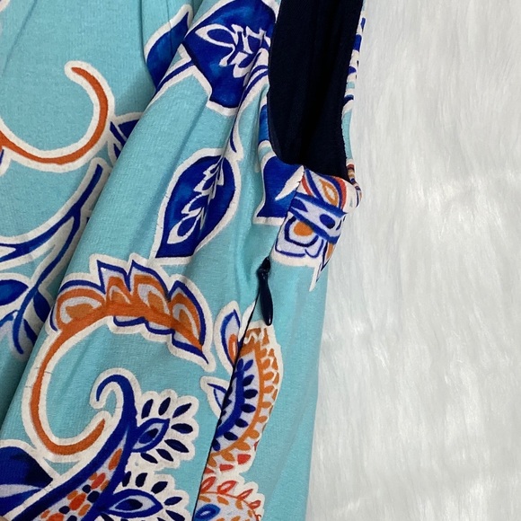 Enfocus Studio Blue Design Midi Dress Women’s 10 - Picture 8 of 8